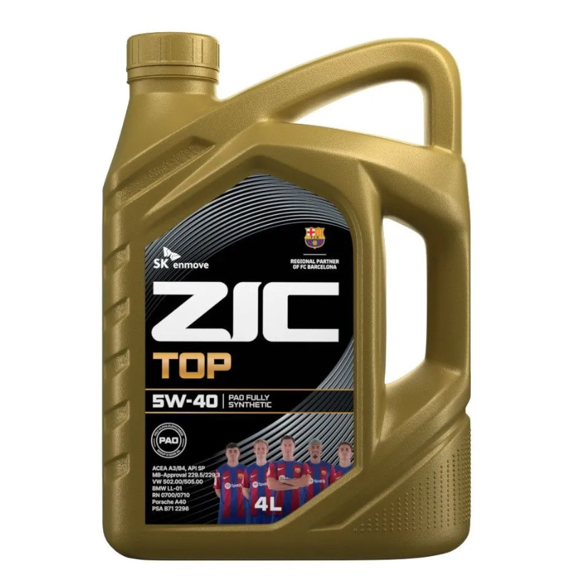 ZIC TOP 5W-40 SP A3/B4 4л