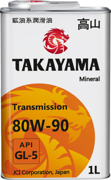 TAKAYAMA Transmission 80W-90 API GL-5 1л металл