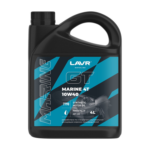 Моторное масло LAVR MOTO GT Marine 4T 10W-40 SM 4 л